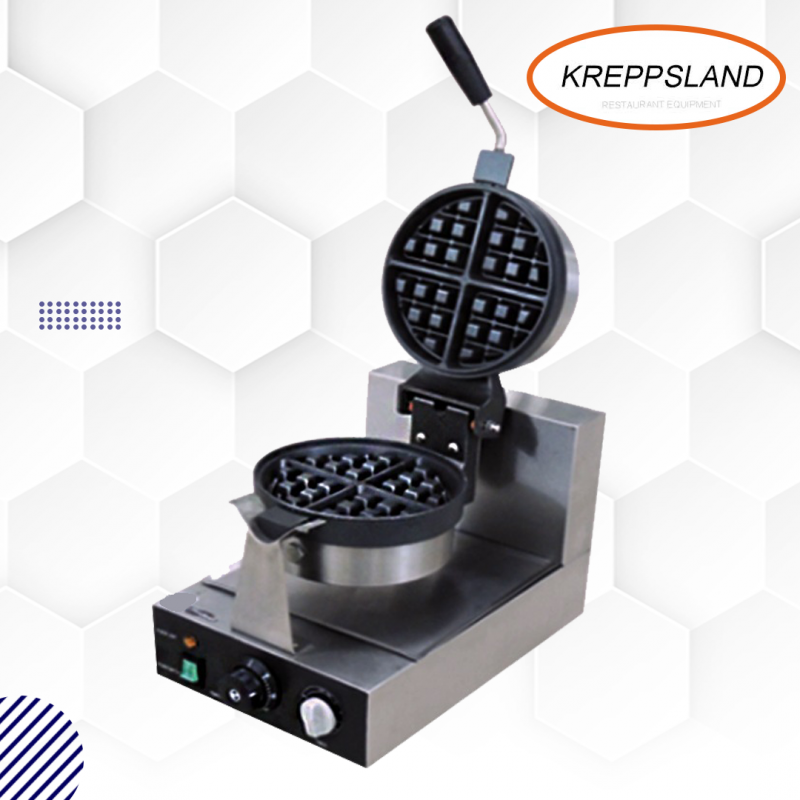 Kreppsland WFB-1R | Wafflera sencilla belga giratoria
