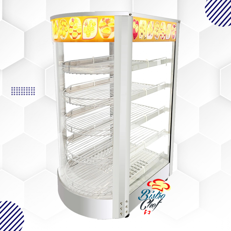 Kreppsland  TFW-5P | Exhibidor caliente electrico curvo frontal 5 niveles