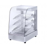 KREPPSLAND HW-861 | Vitrina caliente cristal curvo en acero inox 35 cm