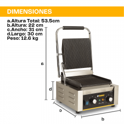 RHINO PLANPA-1800 | Plancha Panini