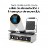 RHINO PLANPA-3600 | Plancha Panini doble acanalada