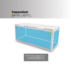 RHINO CONGECO-24X | Congelador horizontal tipo baul 24"