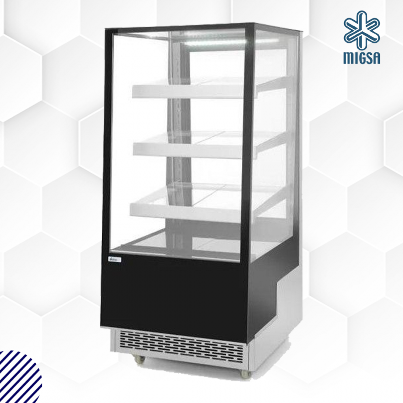 MIGSA ARC-300L | Vitrina refrigerada de piso cristal recto 65 cm