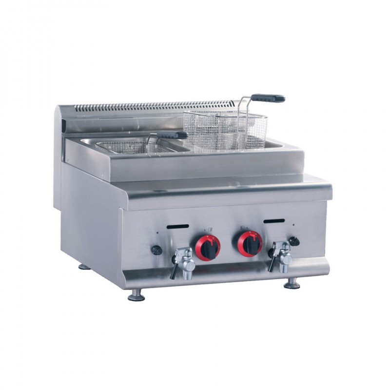 MIGSA HGR-608 | Freidora modular a gas doble 8 lts. c/u