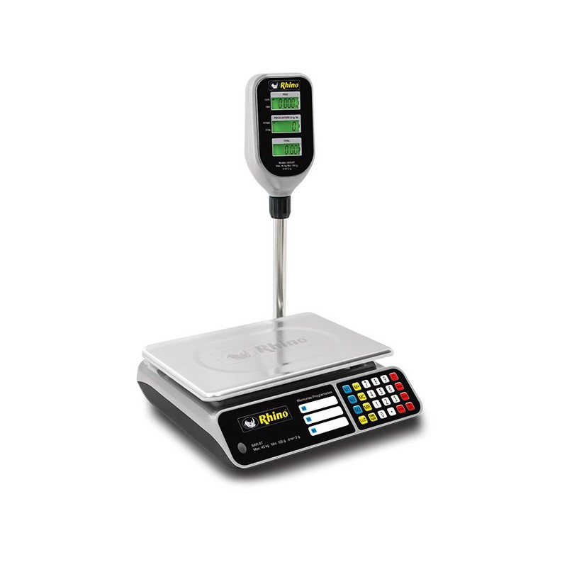 RHINO BAR-8T | Bascula digital de 40 kg con torreta