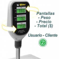 RHINO BAR-8T | Bascula digital de 40 kg con torreta